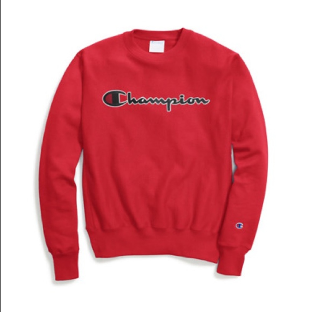 Red Champion Pullover
